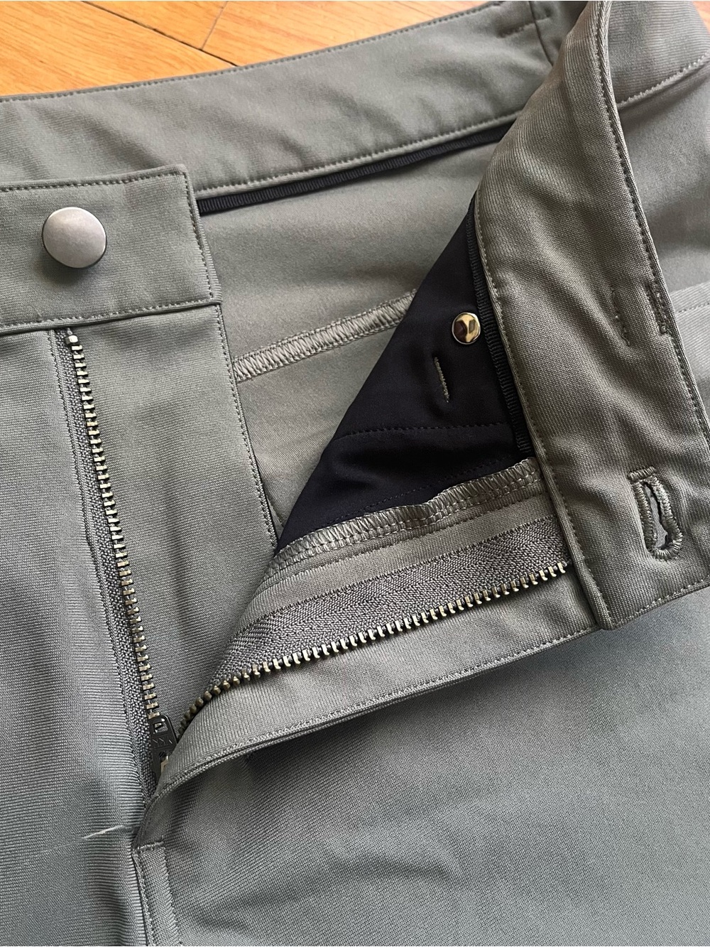 LULULEMON ABC Pant Slim Sage Green Grey Size 31 - Picture 6 of 9